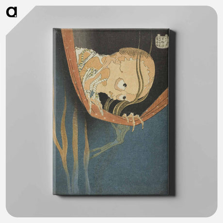 アートパネル-Hokusai's The Phantom of Kohada Koheiji - 葛飾 北斎 Canvas.