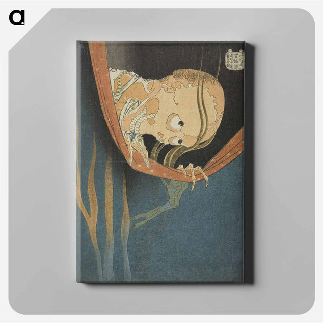 アートパネル-Hokusai's The Phantom of Kohada Koheiji - 葛飾 北斎 Canvas.