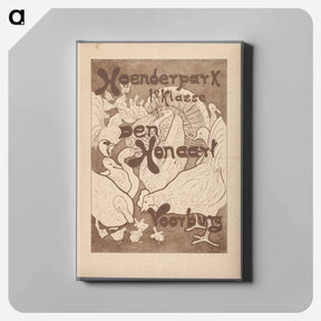 アートパネル-Affiche voor het Hoenderpark 1e klasse Den Honaart Voorburg by Theo van Hoytema - テオ ヴァン ホイテマ Canvas.