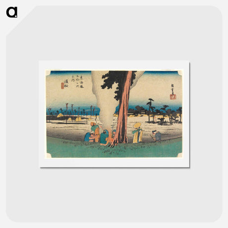 アートポストカード-Hamamatsu, Winter Scene
 - 歌川 広重 Postcard.