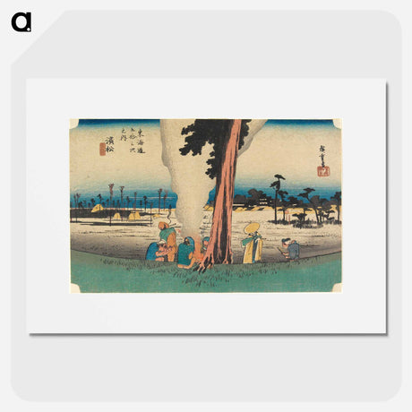アートポスター-Hamamatsu, Winter Scene
 - 歌川 広重 Poster.