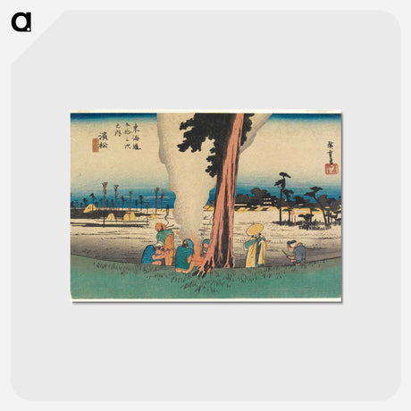 アートポストカード-Hamamatsu, Winter Scene
 - 歌川 広重 Postcard.