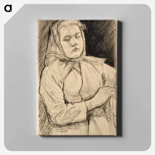 Uusmaalainen maalaistyttö - Albert Edelfelt Canvas.