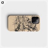 Hunters with dogs - アーノルド ピーター ワイズ クビンチャン Phone Case.