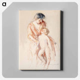アートパネル-Woman with Nude Boy at Her Left
 - バーンズ・コレクション Canvas.