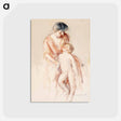 アートポストカード-Woman with Nude Boy at Her Left
 - バーンズ・コレクション Postcard.