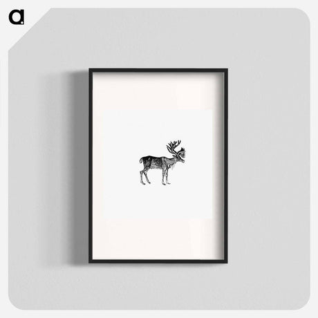 アートポスター-Reindeer Illustration
 - 大英図書館 Poster.