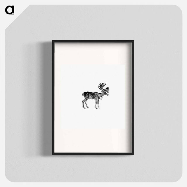 アートポスター-Reindeer Illustration
 - 大英図書館 Poster.