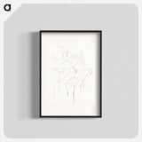 Studies van flamingo's - Theo van Hoytema Poster.