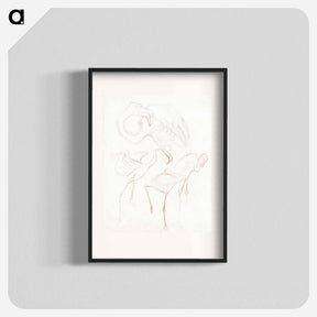 アートポスター-Studies van flamingo's - テオ ヴァン ホイテマ Poster.