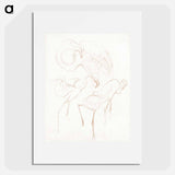 Studies van flamingo's - Theo van Hoytema Poster.