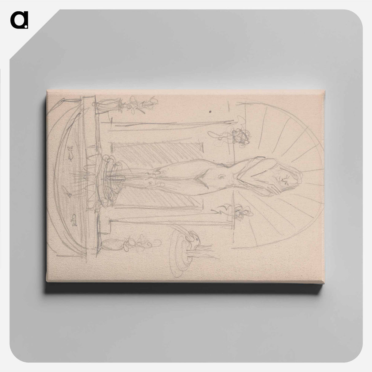Sketchbook 11 fountain - アーノルド ピーター ワイズ クビンチャン Canvas.