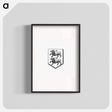 アートポスター-Heraldic Shield with Two Lions
 - 大英図書館 Poster.
