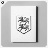 アートパネル-Heraldic Shield with Two Lions
 - 大英図書館 Canvas.