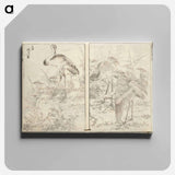 アートパネル-Hokusai manga (kuvakirja), vol. vii by Katsushika Hokusai - 葛飾 北斎 Canvas.