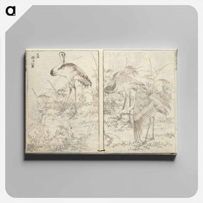 アートパネル-Hokusai manga (kuvakirja), vol. vii by Katsushika Hokusai - 葛飾 北斎 Canvas.