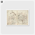 アートポストカード-Hokusai manga (kuvakirja), vol. vii by Katsushika Hokusai - 葛飾 北斎 Postcard.