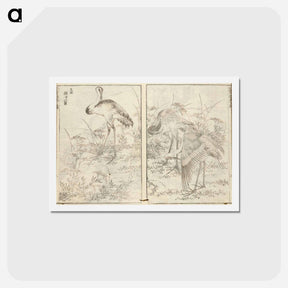 アートポストカード-Hokusai manga (kuvakirja), vol. vii by Katsushika Hokusai - 葛飾 北斎 Postcard.