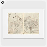 アートポスター-Hokusai manga (kuvakirja), vol. vii by Katsushika Hokusai - 葛飾 北斎 Poster.