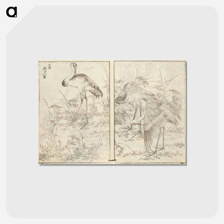 アートポストカード-Hokusai manga (kuvakirja), vol. vii by Katsushika Hokusai - 葛飾 北斎 Postcard.