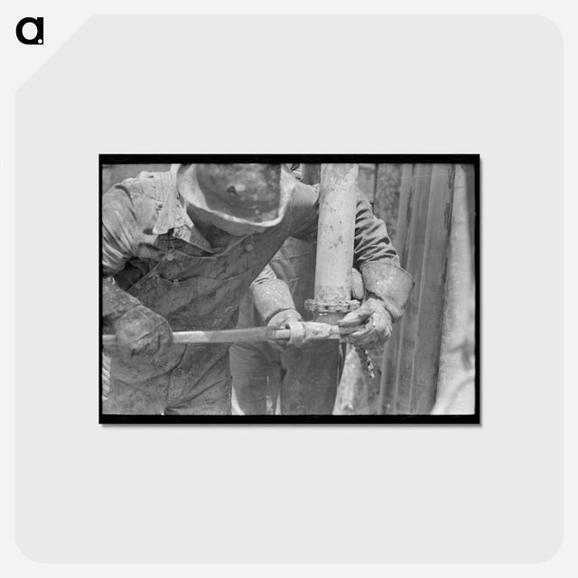 アートポストカード-Drill Pipe Operation
 - ラッセル リー Postcard.