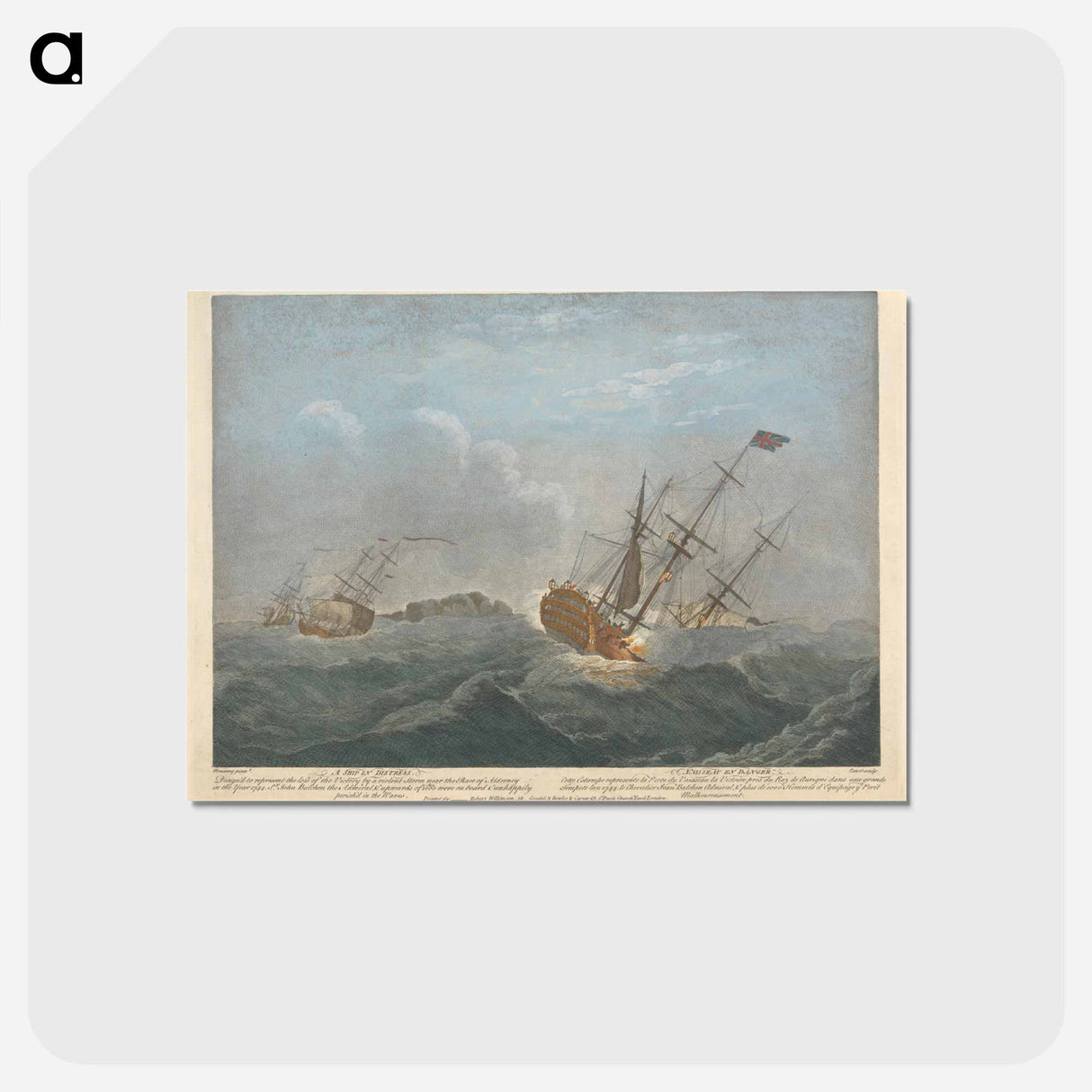 アートポストカード-A Ship in Distress
 - イェール大学アートギャラリー Postcard.