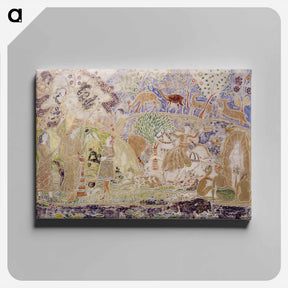 アートパネル-Figures and Deer
 - バーンズ・コレクション Canvas.