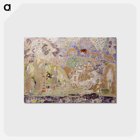アートポストカード-Figures and Deer
 - バーンズ・コレクション Postcard.