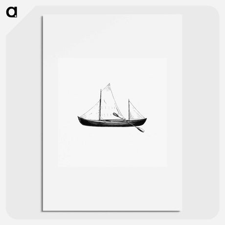 アートポスター-Nautilus Canoe, Voyage of the Paper Canoe
 - 大英図書館 Poster.