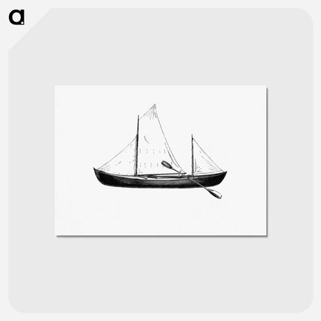 アートポストカード-Nautilus Canoe, Voyage of the Paper Canoe
 - 大英図書館 Postcard.