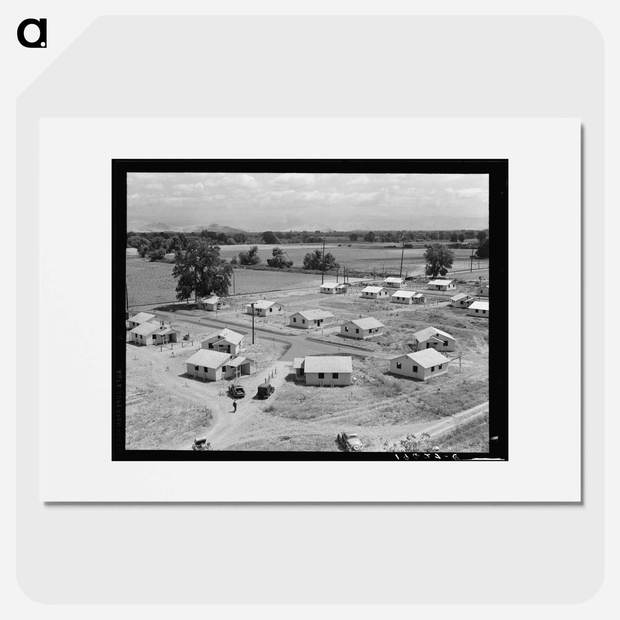 Partially completed homes for agricultural workers - Dorothea Lange Poster.