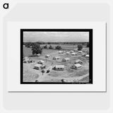 Partially completed homes for agricultural workers - Dorothea Lange Poster.