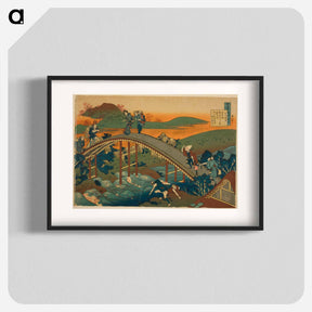 アートポスター-Hokusai's Poem by Ariwara no Narihira - 葛飾 北斎 Poster.