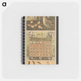 Kalenderblad voor mei 1913 met een eend met kuikens by Theo van Hoytema - テオ ヴァン ホイテマ Memo.