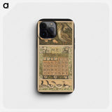 Kalenderblad voor mei 1913 met een eend met kuikens by Theo van Hoytema - テオ ヴァン ホイテマ Phone Case.