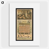 Kalenderblad voor mei 1913 met een eend met kuikens by Theo van Hoytema - テオ ヴァン ホイテマ Poster.