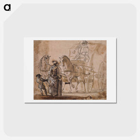 アートポストカード-A Carriage and Pair, with Coachman
 - イェール大学アートギャラリー Postcard.