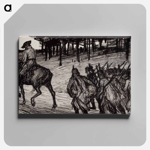 möttönen noin ratsasti - Albert Edelfelt Canvas.