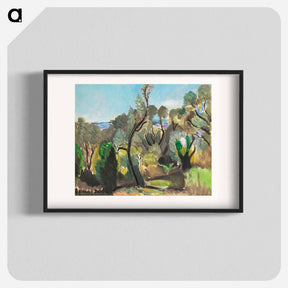 アートポスター-Paysage Aux Environs De Nice - アンリ マティス Poster.