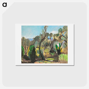 アートポストカード-Paysage Aux Environs De Nice - アンリ マティス Postcard.