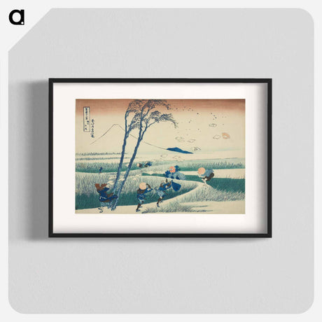 アートポスター-Hokusai's Thirty-six Views of Mount Fuji - 葛飾 北斎 Poster.