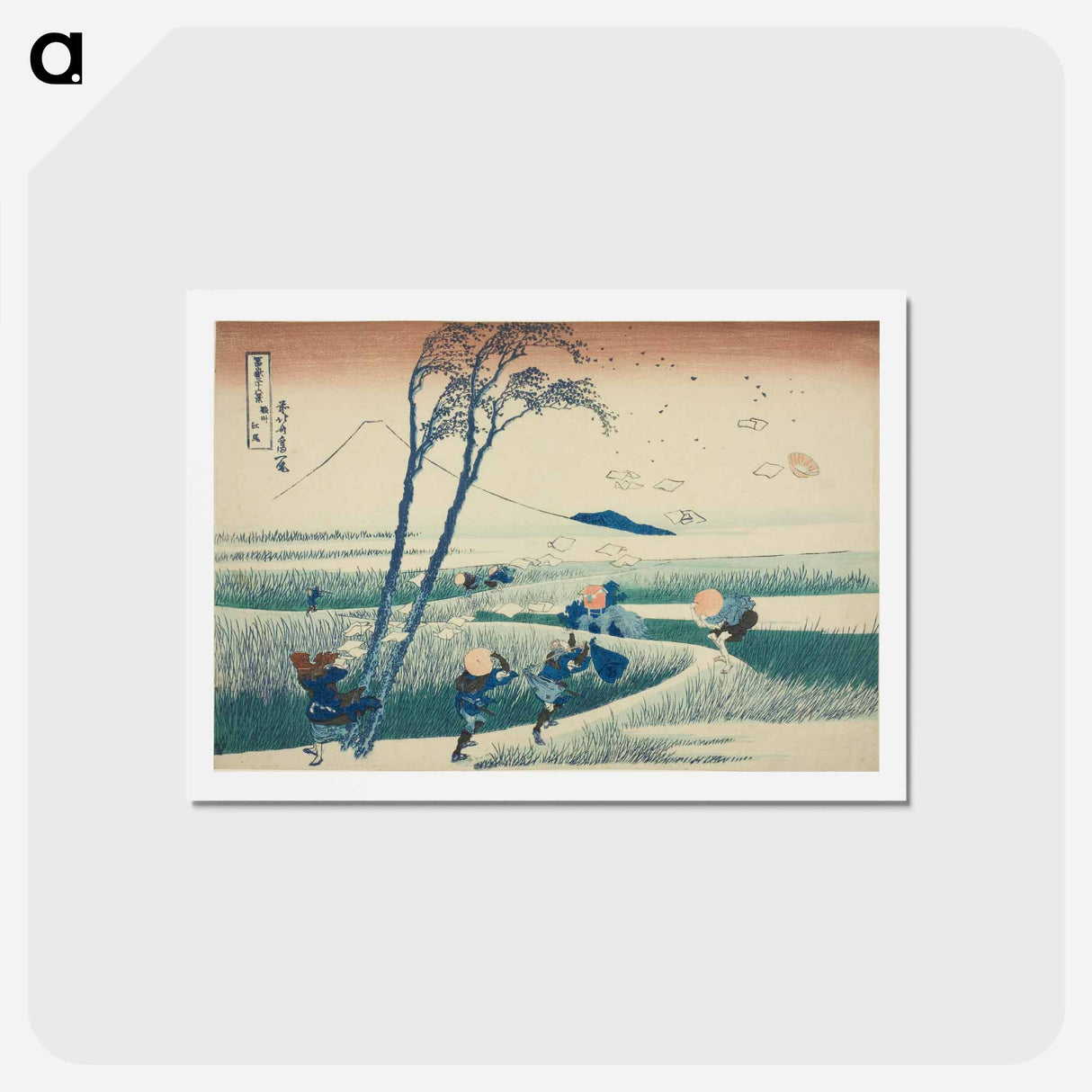 アートポストカード-Hokusai's Thirty-six Views of Mount Fuji - 葛飾 北斎 Postcard.