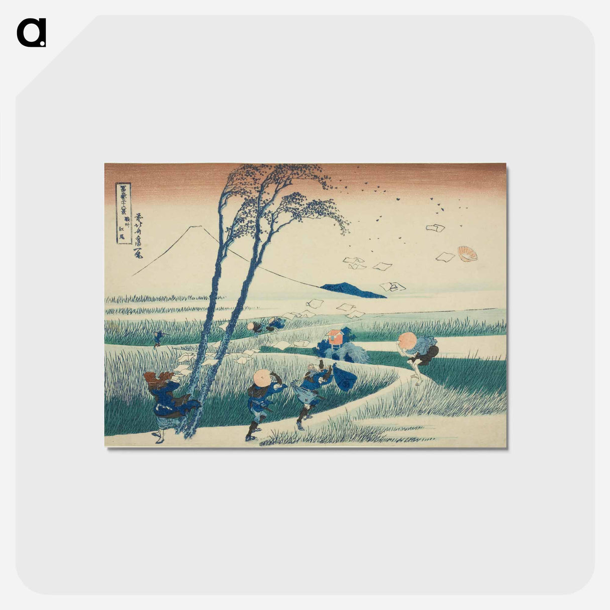 アートポストカード-Hokusai's Thirty-six Views of Mount Fuji - 葛飾 北斎 Postcard.