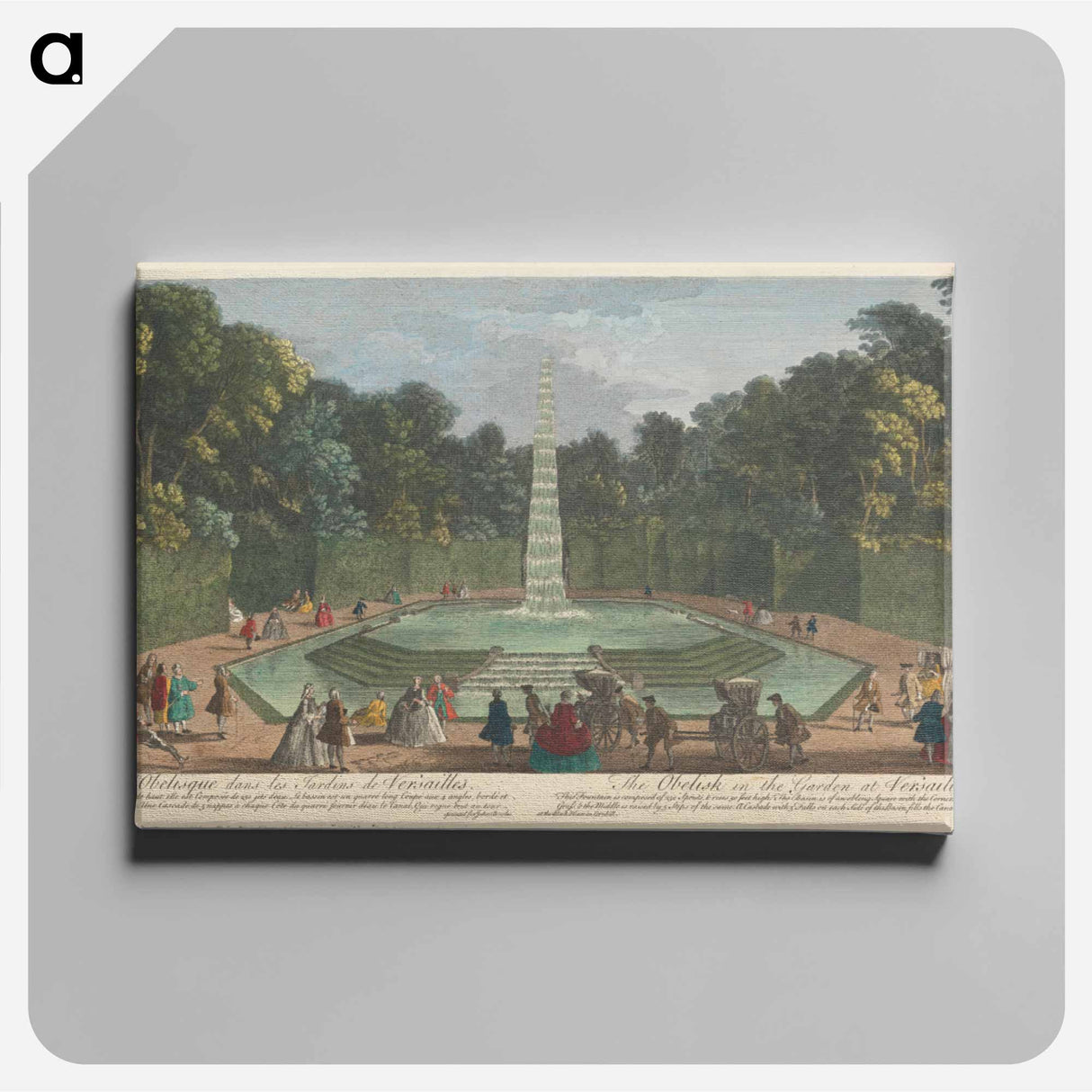 アートパネル-The Obelisk in the Garden at Versailles
 - イェール大学アートギャラリー Canvas.