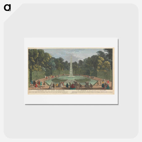 アートポストカード-The Obelisk in the Garden at Versailles
 - イェール大学アートギャラリー Postcard.