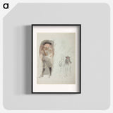 Mies 1600-luvun asussa ; kaksi miestä - アルバート エーデルフェルト Poster.