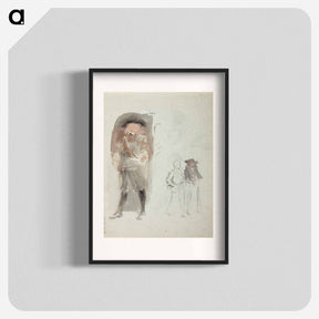アートポスター-Mies 1600-luvun asussa ; kaksi miestä - アルバート エーデルフェルト Poster.