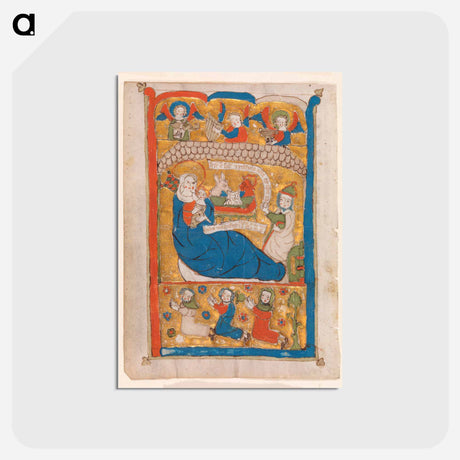 アートポストカード-The Nativity with Joseph, Angels, and Worshippers
 - バーンズ・コレクション Postcard.