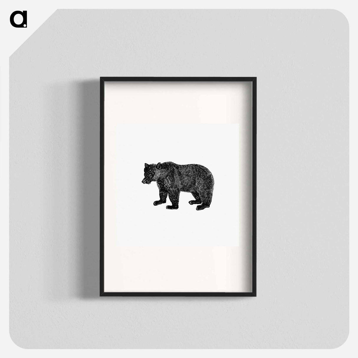 アートポスター-Bear Engraving from The Polar Regions Of The Western Continent Explored
 - 大英図書館 Poster.