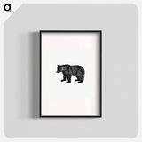 アートポスター-Bear Engraving from The Polar Regions Of The Western Continent Explored
 - 大英図書館 Poster.